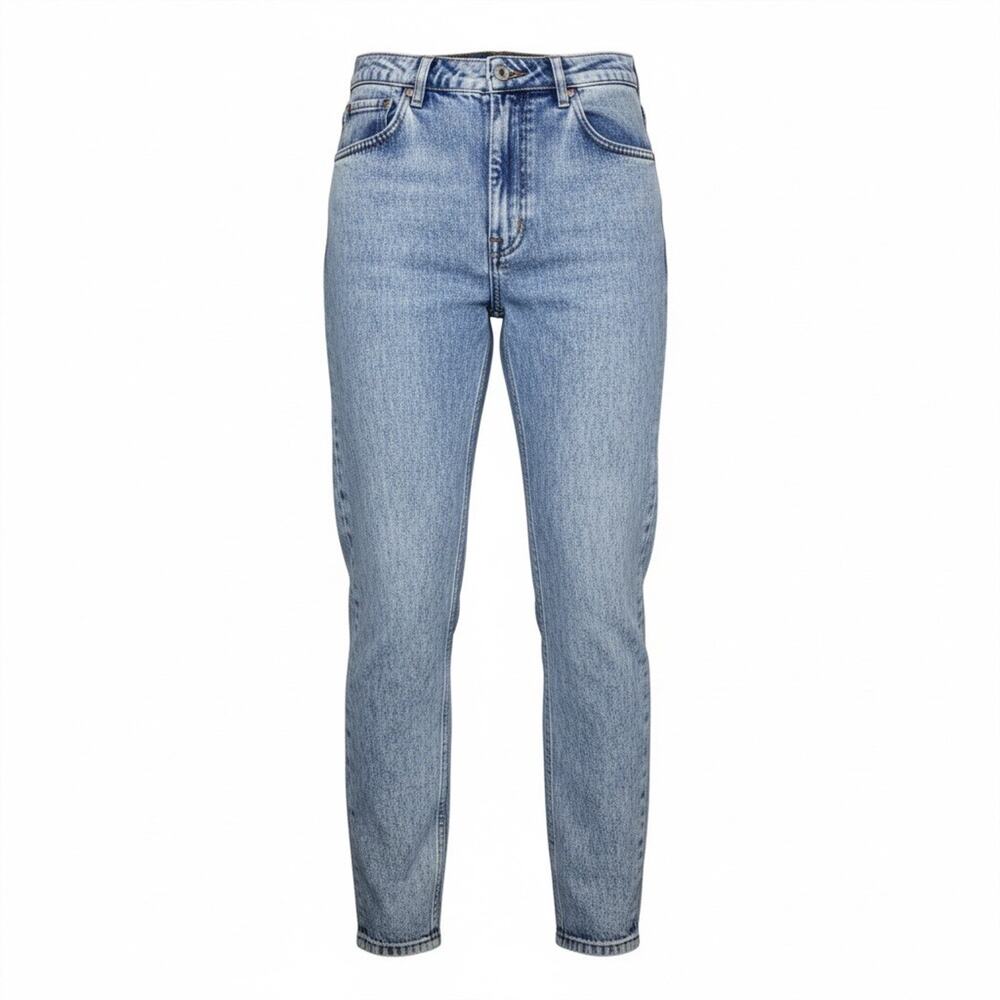 Vintage No Excuses Collectors Series High Waisted Light Wash Jeans Bow Hem Sz 13